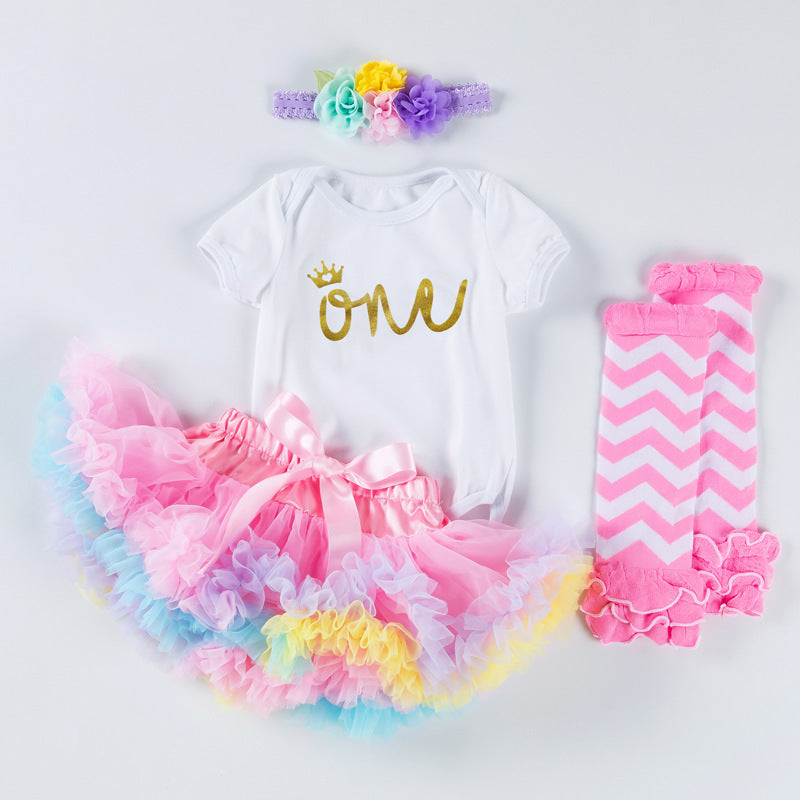 FutureBebe® Robe Anniversaire Bébé “One/Two”